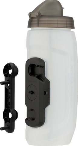 FIDLOCK TWIST bike base Flaschenhaltesystem mit Trinkflasche 590 ml - transparent-weiß/590 ml