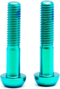 OAK Components Juego de Tornillos de titanio M5x25 para Abrazadera de manillar SRAM - green