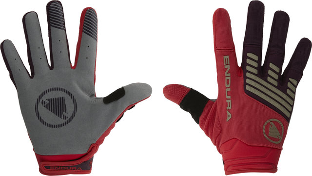 Endura SingleTrack Full Finger Gloves - pomegranate/M