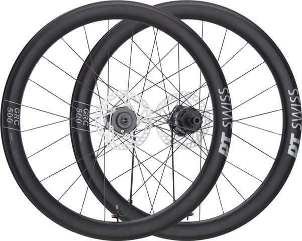 Gravaa x DT Swiss Juego de Ruedas GRC500 28" - black mate/142 mm/100 mm/SRAM XDR/28"/Non Boost/Non Boost