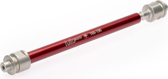 FollowMe Adaptador de eje pasante Alu M12 (12 x 160–190 mm) - rojo
