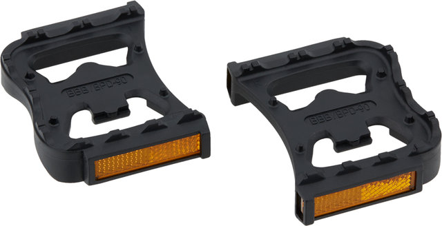 BBB Plataforma pedales c. reflector FeetRest BPD-90 p. pedales de clip SPD - negro/universal