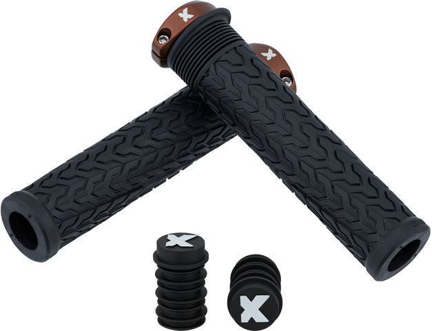 S-Trix AL Handlebar Grips - black-bronze/143 mm