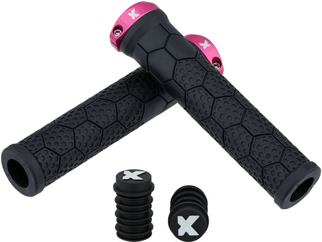 Sixpack Racing Poignées Z-Trix AL - black-pink/143 mm