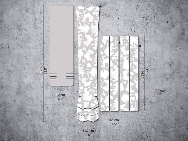 DYEDBRO E-bike Frame Protection Film Set - camo white