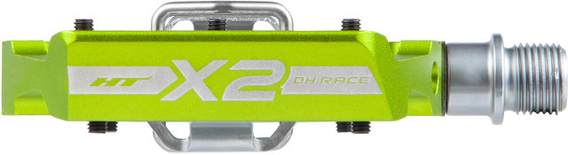 HT DH RACE X2 Klickpedale - apple green/universal