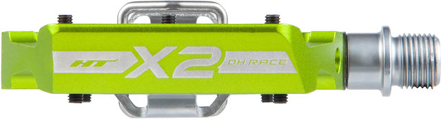 DH RACE X2 Klickpedale - apple green/universal