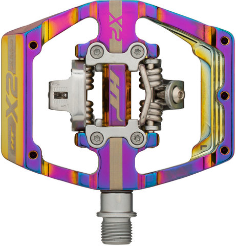HT DH RACE X2 Clipless Pedals - oil slick/universal