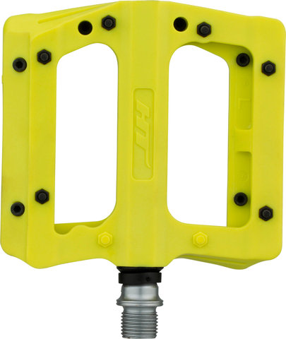 HT NANO-P PA12A Platform Pedals - yellow green/universal