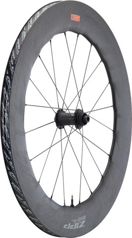 Zipp Juego de ruedas 858 NSW Carbon Tubeless Disc Center Lock - black/Juego 28" (RD 12x100 + RT 12x142) SRAM XDR