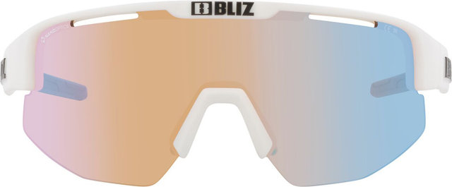 Bliz Lunettes de sport Matrix Small Nano Optics Nordic Light - matte white/coral-orange-blue