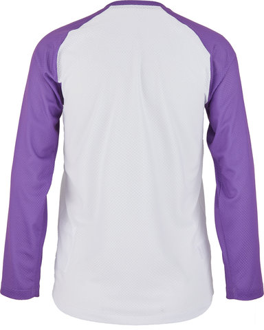 Youth Essential MTB LS Jersey - hydrogen white-sapphire purple/164