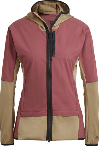 Five Ten Flooce Women's Fleece Jacket - quiet crimson-orbit green/S