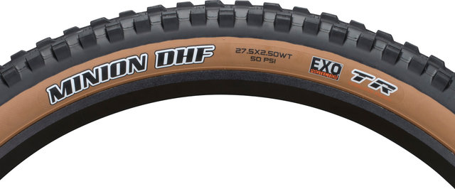 Maxxis Cubierta plegable Minion DHF Dual EXO WT TR Skinwall 27,5" - skinwall/27.5 /63 /63-584/2.5 