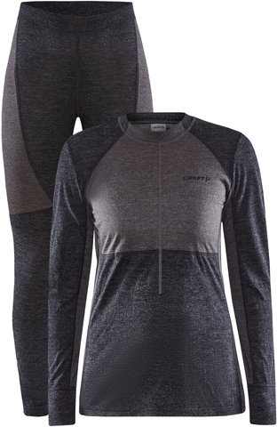 Set de Sous-Vêtements Fonctionnels pour Dames Core Wool Mix - black-granite/M