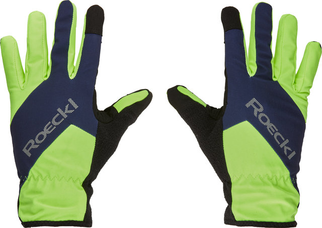 Guantes dedos completos para niños Zarasai Kids - fluo yellow-dress blue/7