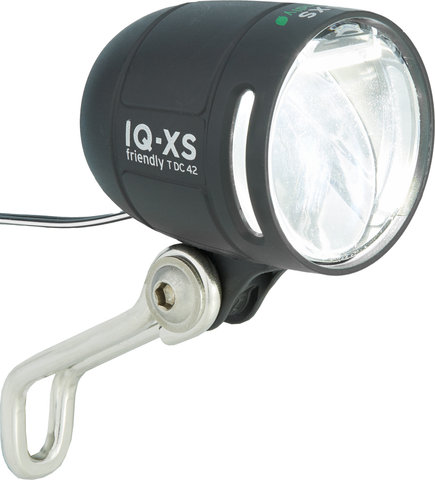 Luz delantera IQ-XS E friendly LED para E-Bikes con aprobación StVZO - negro/80 Lux