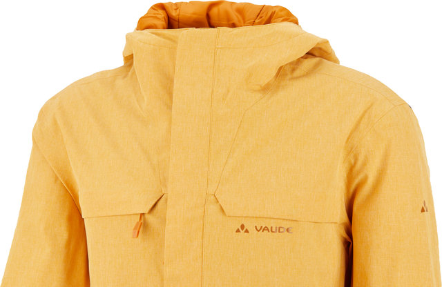 VAUDE Mens Yaras Warm Rain Jacket - burnt yellow/M