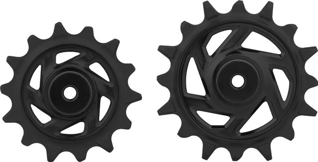 SRAM Set de Galets pour Dérailleur Arrière X0 Eagle Transmission AXS T-Type - black/14 dents (galet de guidage), 16 dents (galet tendeur)