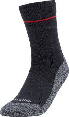 Wool Socks Short - grey-melange/42-44