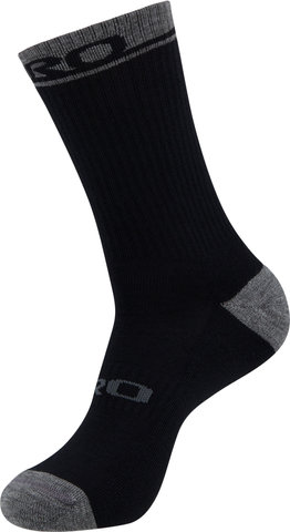 Winter Merino Wool Socken - black-dark shadow/40-42