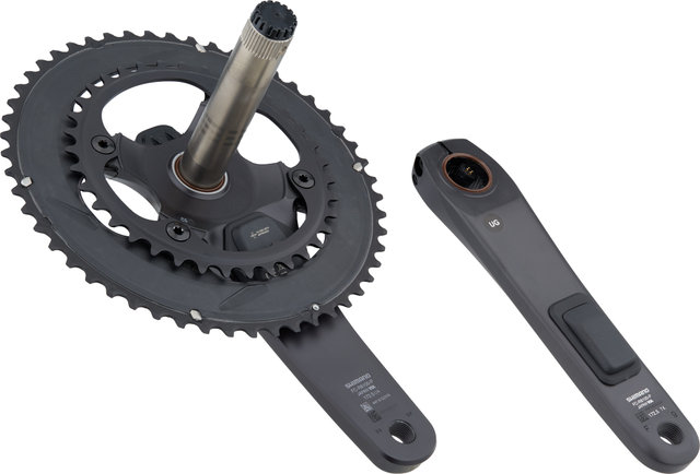 Shimano Ultegra Power Meter FC-R8100-P Hollowtech II Crankset - anthracite/172.5 mm 36-52