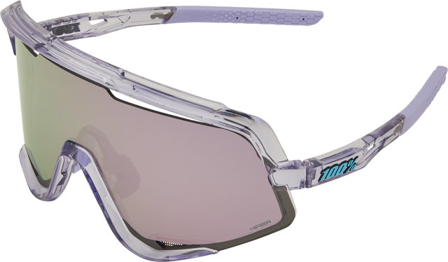 100% Glendale Hiper Sports Glasses - polished translucent lavender/hiper lavender mirror