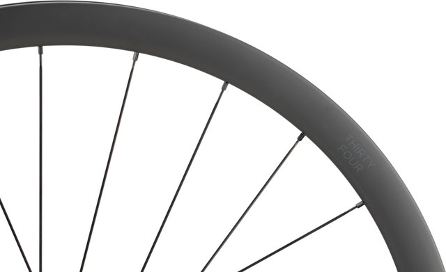 Black Inc Thirty Four Disc Center Lock Carbon 28" Laufradsatz - black/28" Satz (VR 12x100 + HR 12x142) Shimano