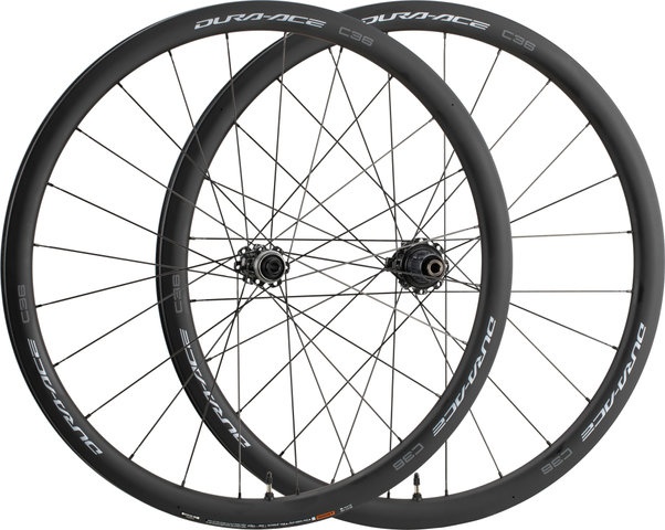 WH-R9270-C36-TL Dura-Ace Center Lock Disc Carbon Wheelset - black/28" Set (front 12x100 + rear 12x142) Shimano Road 12-speed