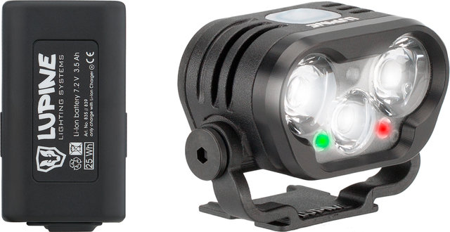 Lupine Blika R 4 LED Helmlampe - schwarz/2400 Lumen