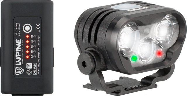 Lupine Linterna frontal Blika X 4 SC LED - negro/2400 lúmenes