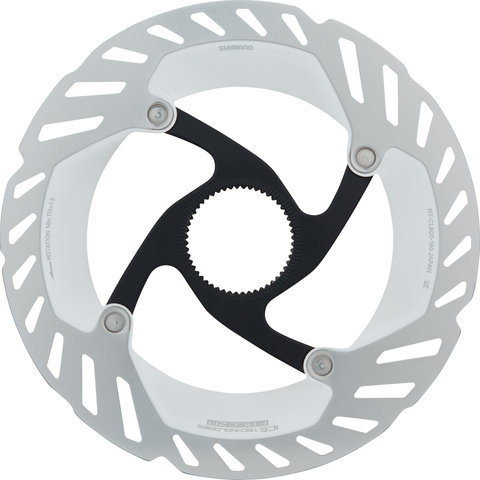 RT-CL800 Center Lock Brake Rotor w/ Internal Teeth + Magnet - silver-black/160 mm