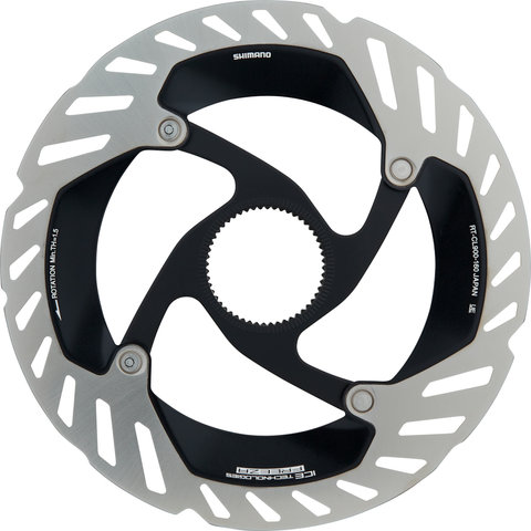 Shimano RT-CL900 Center Lock Brake Rotor w/ Magnet + Internal Teeth - black-silver/160 mm