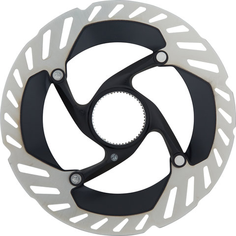 Disco de freno RT-CL900 Center Lock imán + dentado interno - negro-plata/160 mm