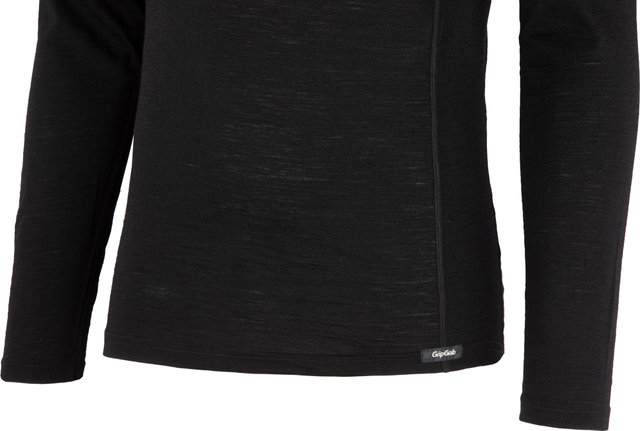 Merino Polyfibre Long Sleeve Base Layer - black/M
