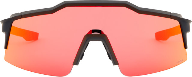 Speedcraft SL Hiper Sportbrille - soft tact black/hiper red multilayer mirror