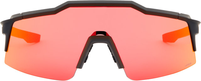 100% Speedcraft SL Hiper Sports Glasses - soft tact black/hiper red multilayer mirror