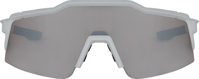 100% Speedcraft SL Hiper Sports Glasses - matte white/hiper silver mirror