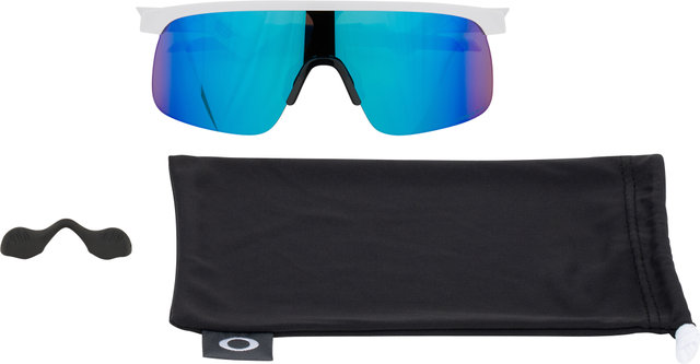 Oakley Resistor Kinderbrille - polished white/prizm sapphire