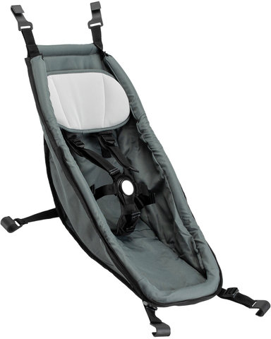 Croozer Asiento de bebé para remolques para niños - graphite blue/universal