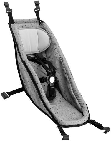 Croozer Baby Seat for Kids Trailer - stone grey-colored/universal