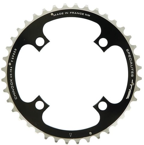 Chinook Chainring, 4-arm, Centre, 104 mm BCD - black/40 tooth