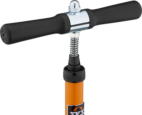 SKS Pompe à Vélo Rennkompressor avec Raccord de Tuyau en Laiton pour SV - orange