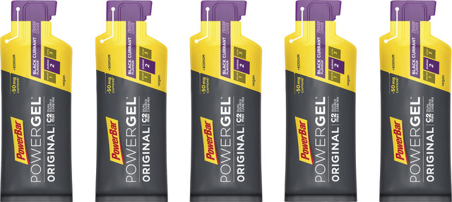 Powerbar PowerGel Original - 5 unidades - black currant - caffeine