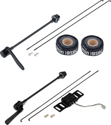 bc basic DT Swiss 535 + Shimano T3000 / DH-C3000 26" Wheelset - black | 26" set (front 9x100 + rear 10x135) Shimano