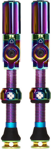 Muc-Off Tubeless Valves Big Bore Hybrid - iridescent/Schrader Valve (AV)/45 mm
