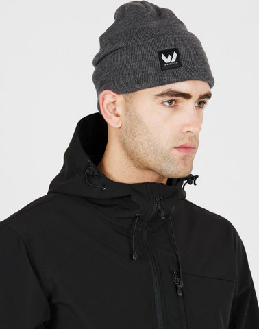 Whistler Gorro de punto melange de Linjoe - dark grey melange