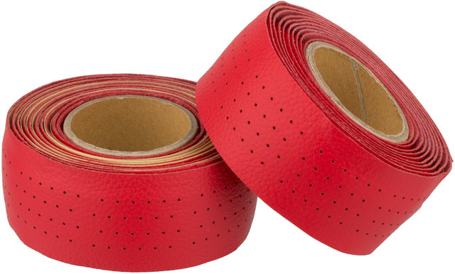 Selle Italia Cintas de manillar de cuero Smootape Classica - rojo/universal