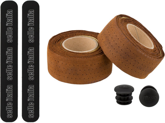 Selle Italia Smootape Classica Leather Handlebar Tape - brown/universal