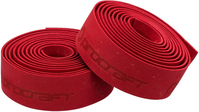 Cinta de manillar monocolor de corcho Procraft - rojo/universal